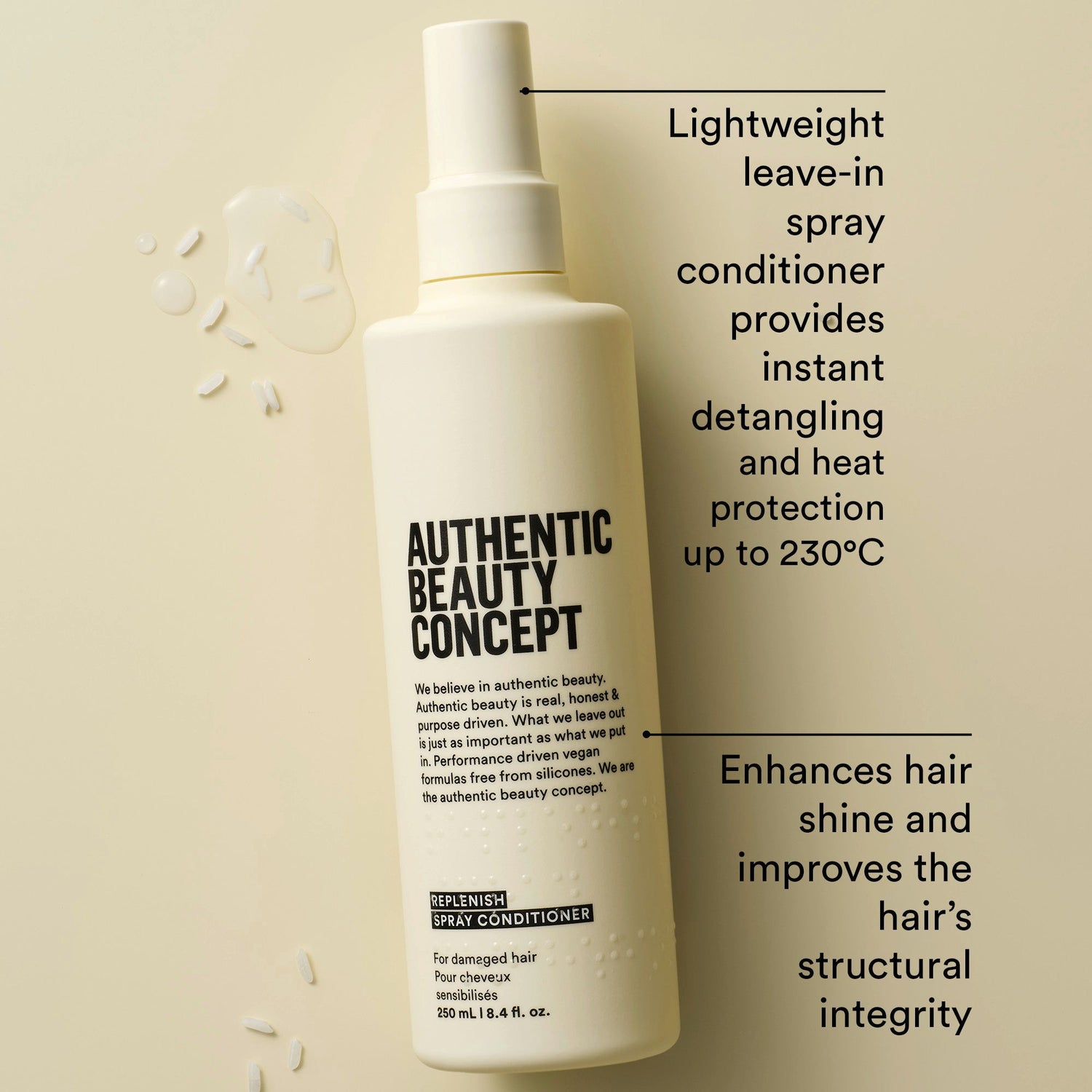 Replenish Spray Conditioner 250ml - Natuurlijke leave-in conditioner voor beschadigd haar
