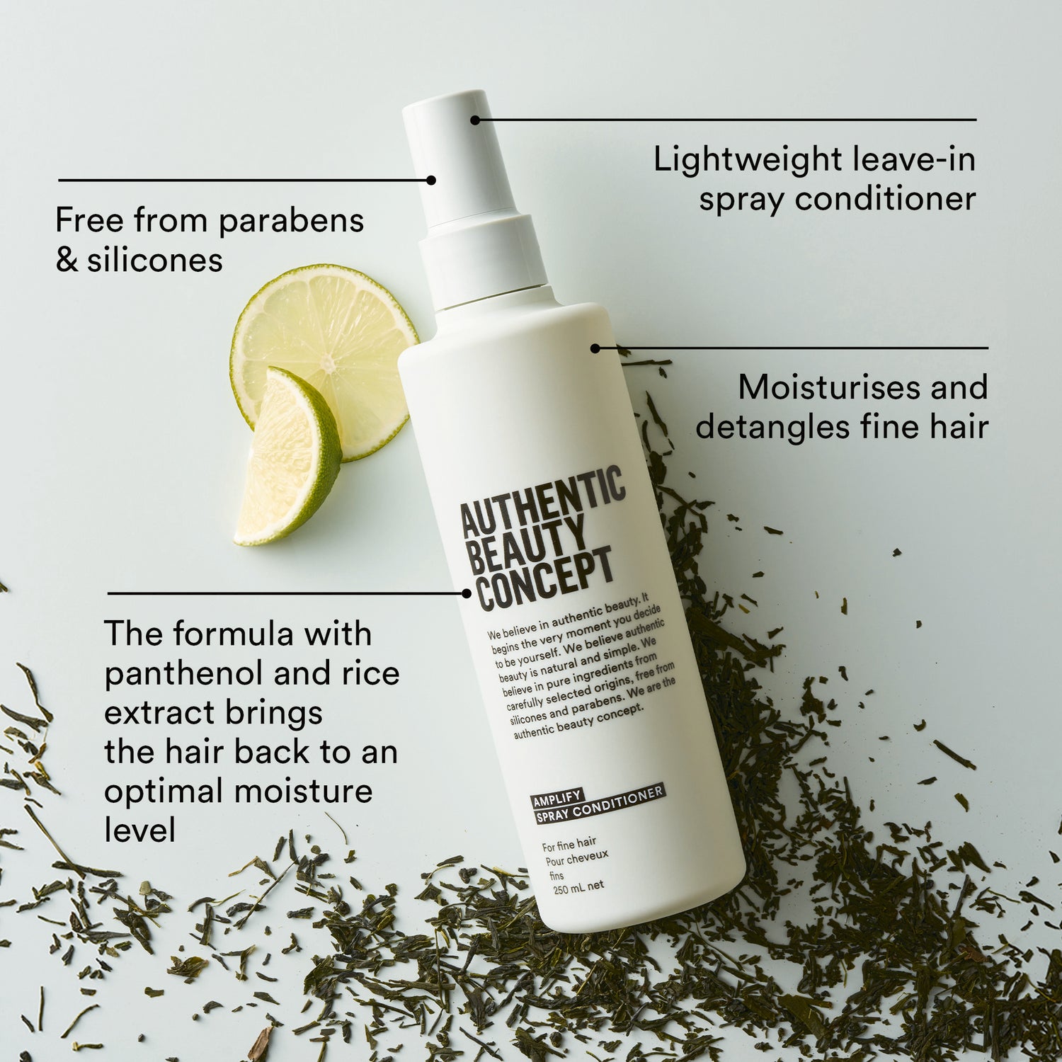 Amplify Spray Conditioner 250 ml - Natuurlijke leave-in conditioner voor fijn haar