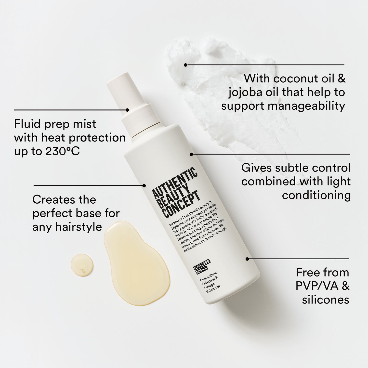 Flawless Primer 250 ml - Natuurlijke haarprimer & prep spray