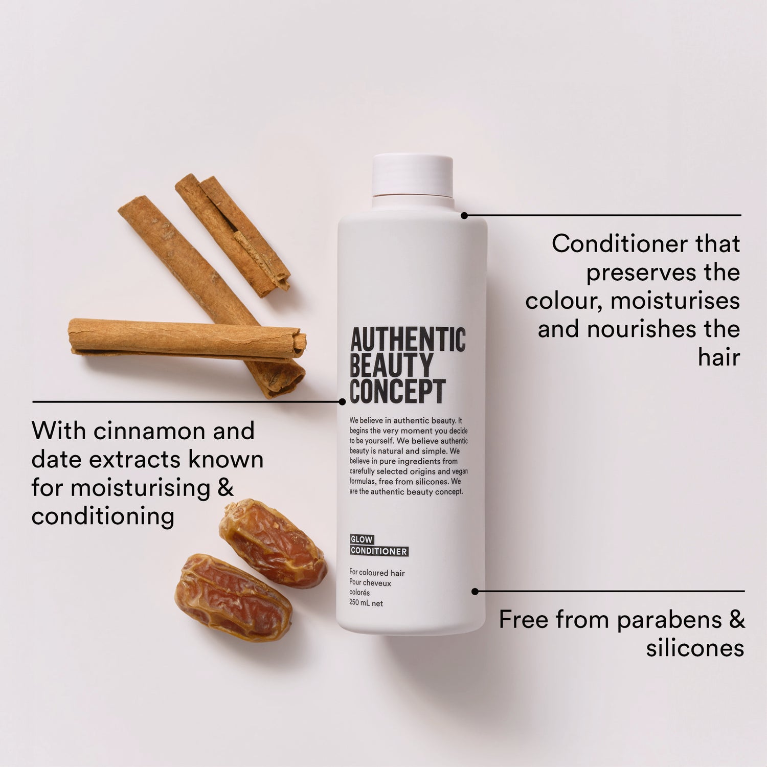 Glow Conditioner 250 ml - Natuurlijke conditioner voor gekleurd haar