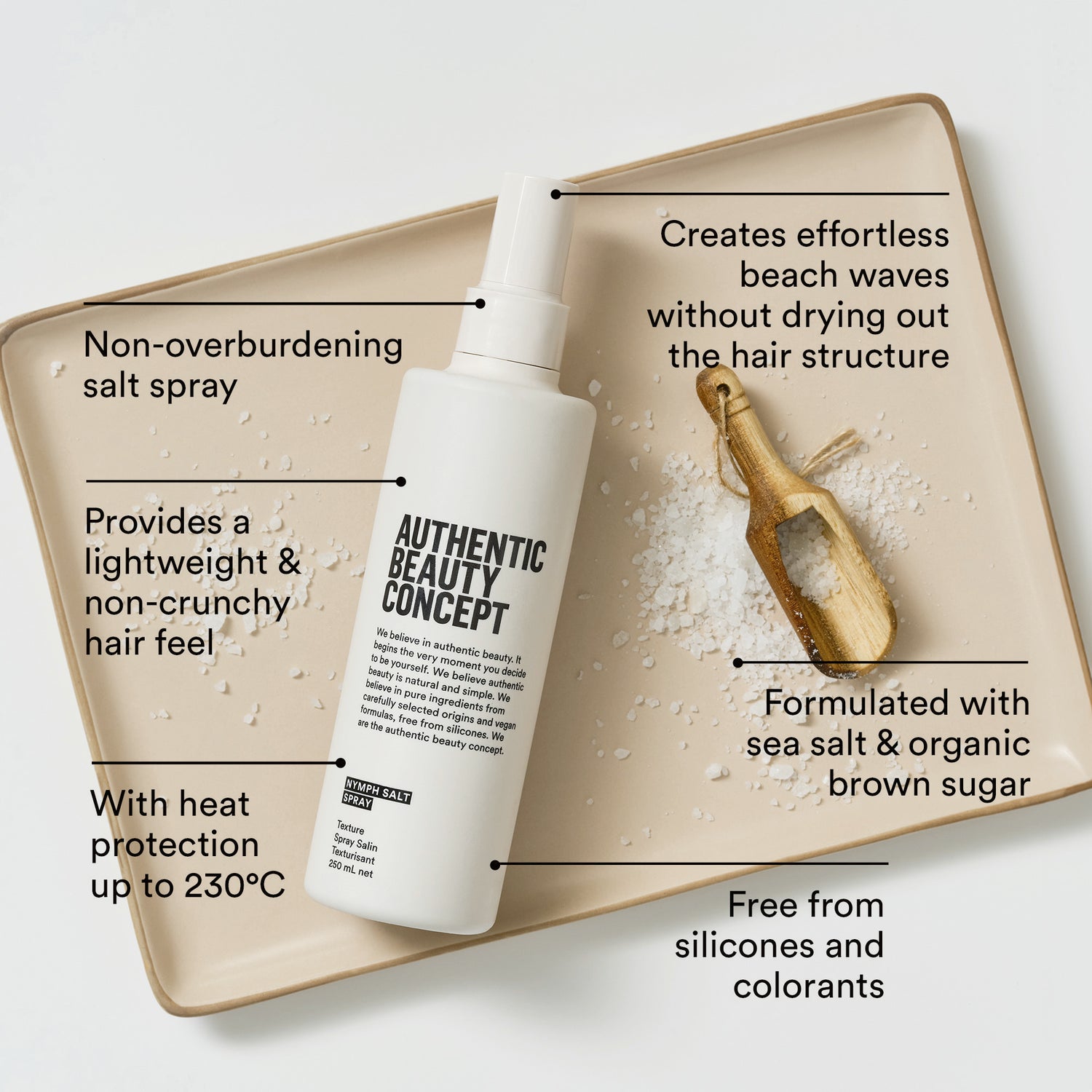Nymph Salt Spray 250 ml - Natuurlijke zoutspray voor haar